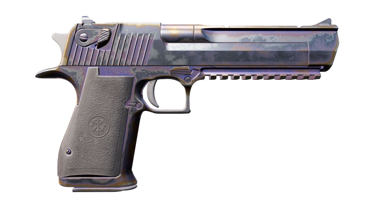 Back view of Desert Eagle | Heat Treated