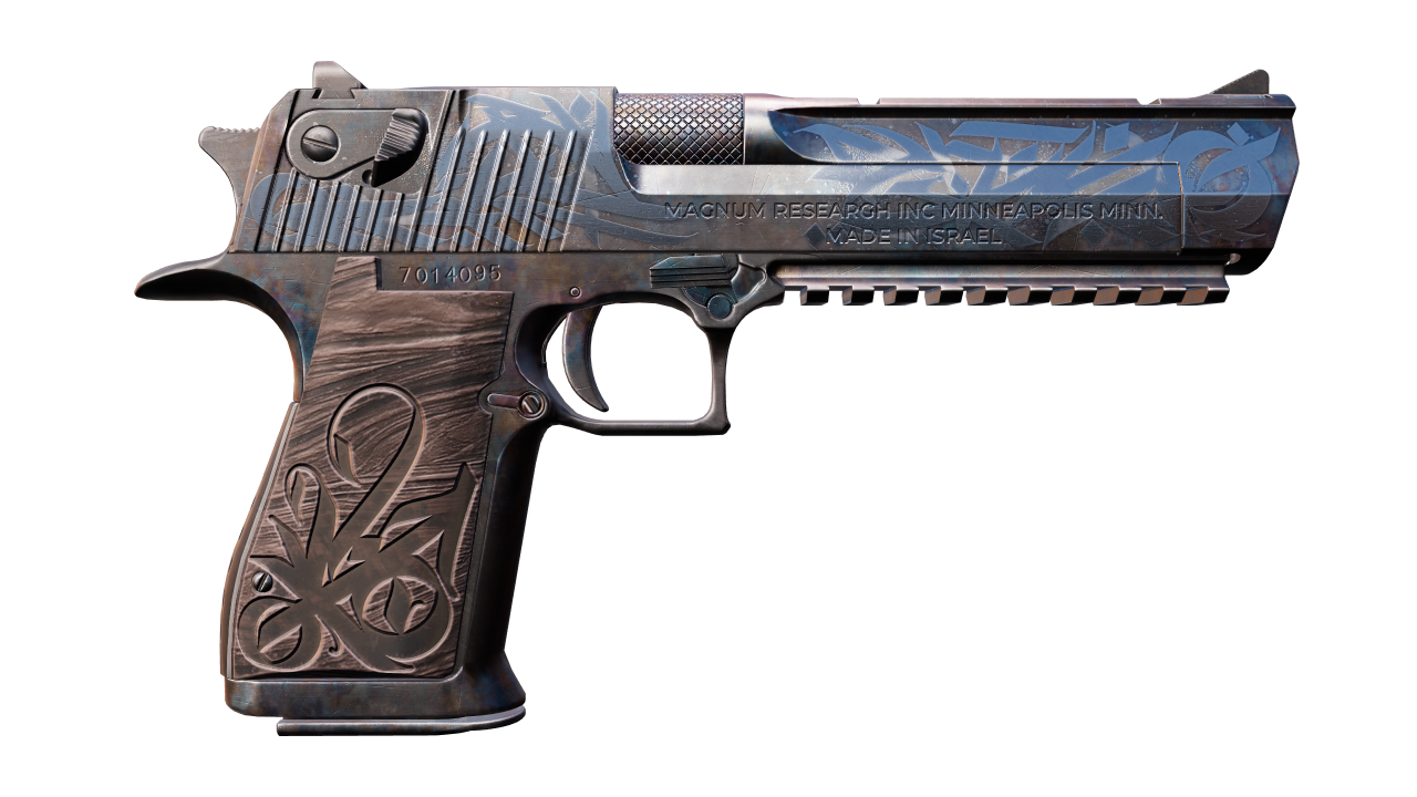 Back view of Desert Eagle | Calligraffiti
