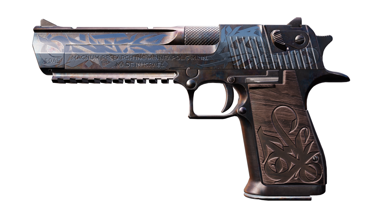 Front view of Desert Eagle | Calligraffiti