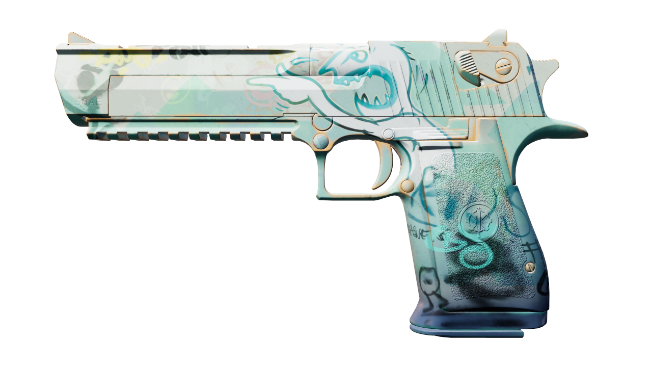 Front view of Desert Eagle | Tilted