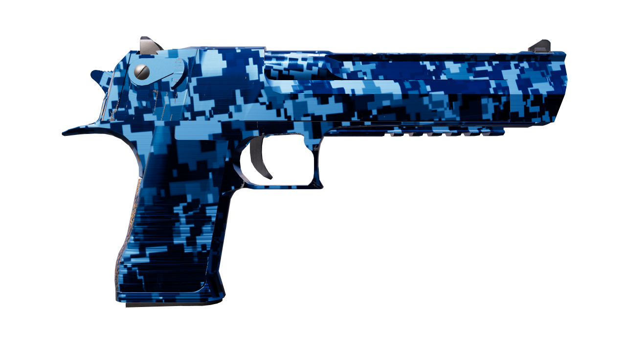 Back view of Desert Eagle | Cobalt Disruption