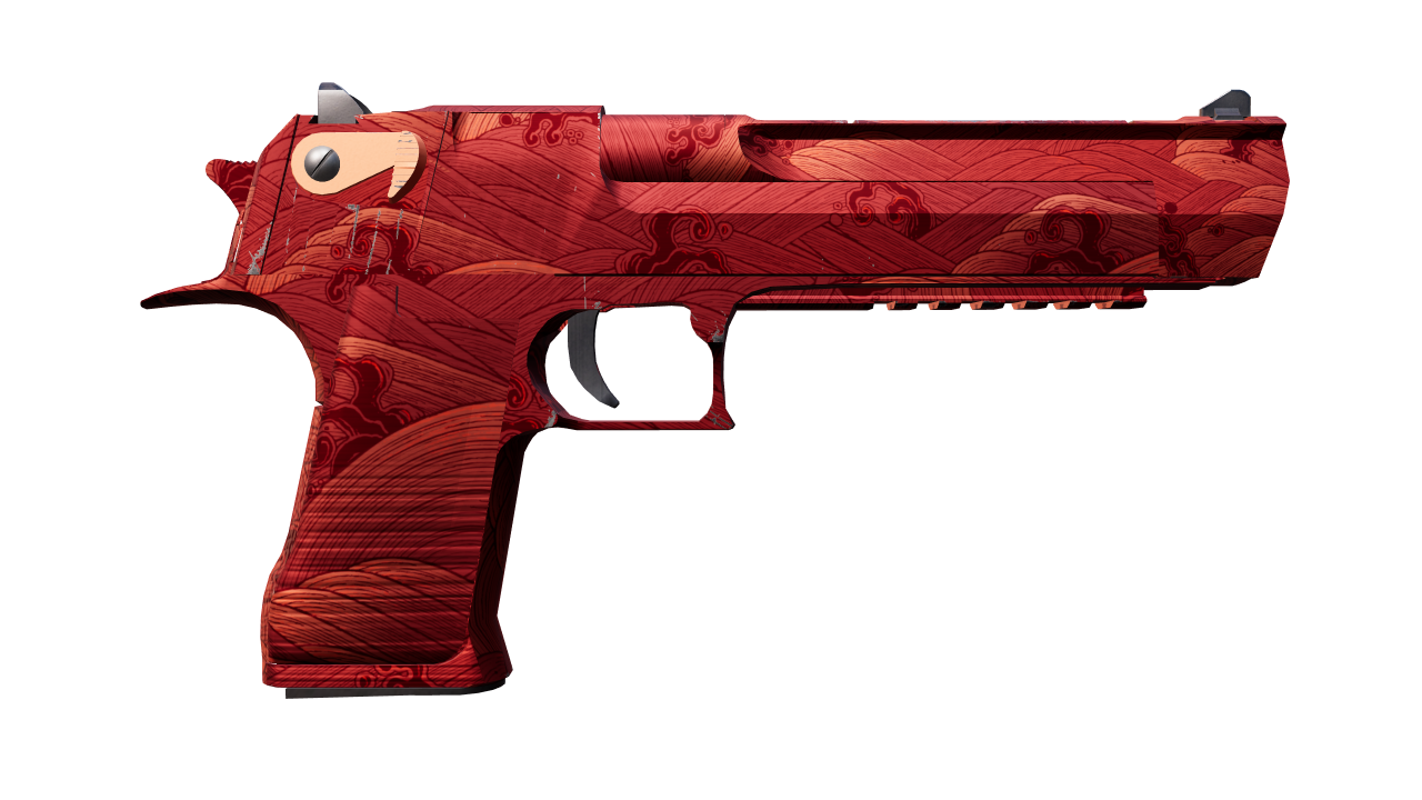 Back view of Desert Eagle | Sunset Storm 壱