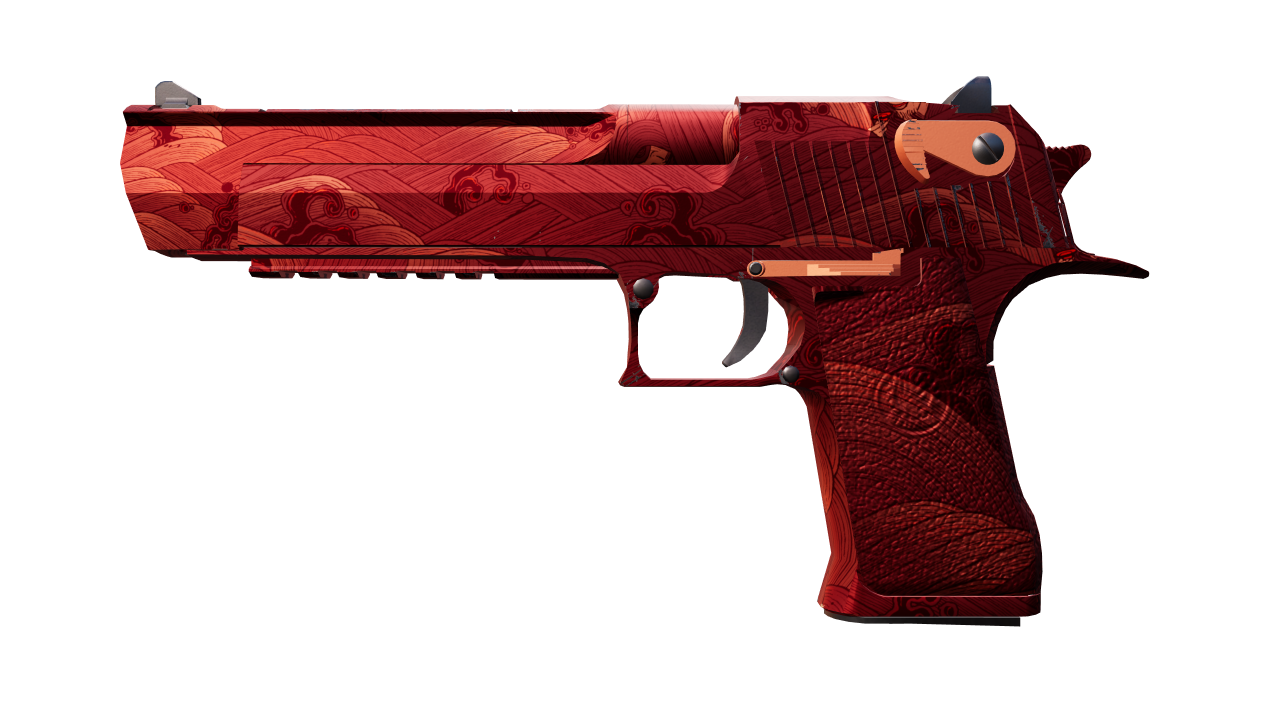 Front view of Desert Eagle | Sunset Storm 弐