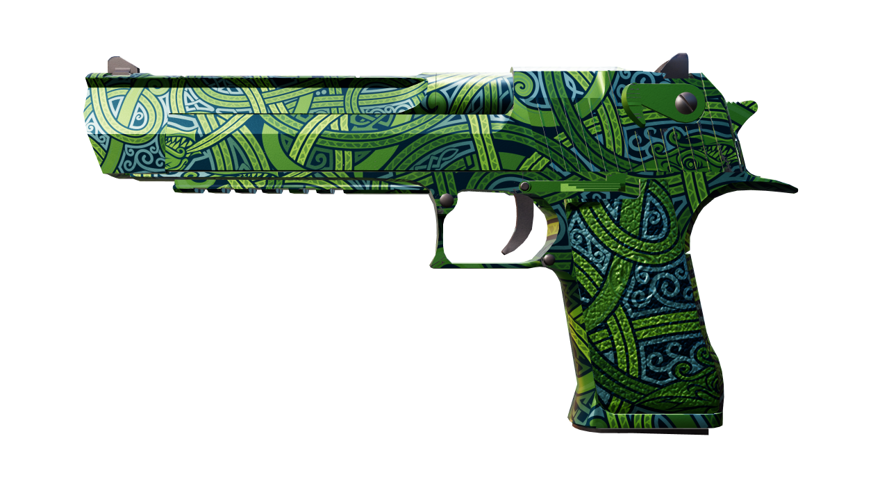 Front view of Desert Eagle | Jörmungandr | Emerald