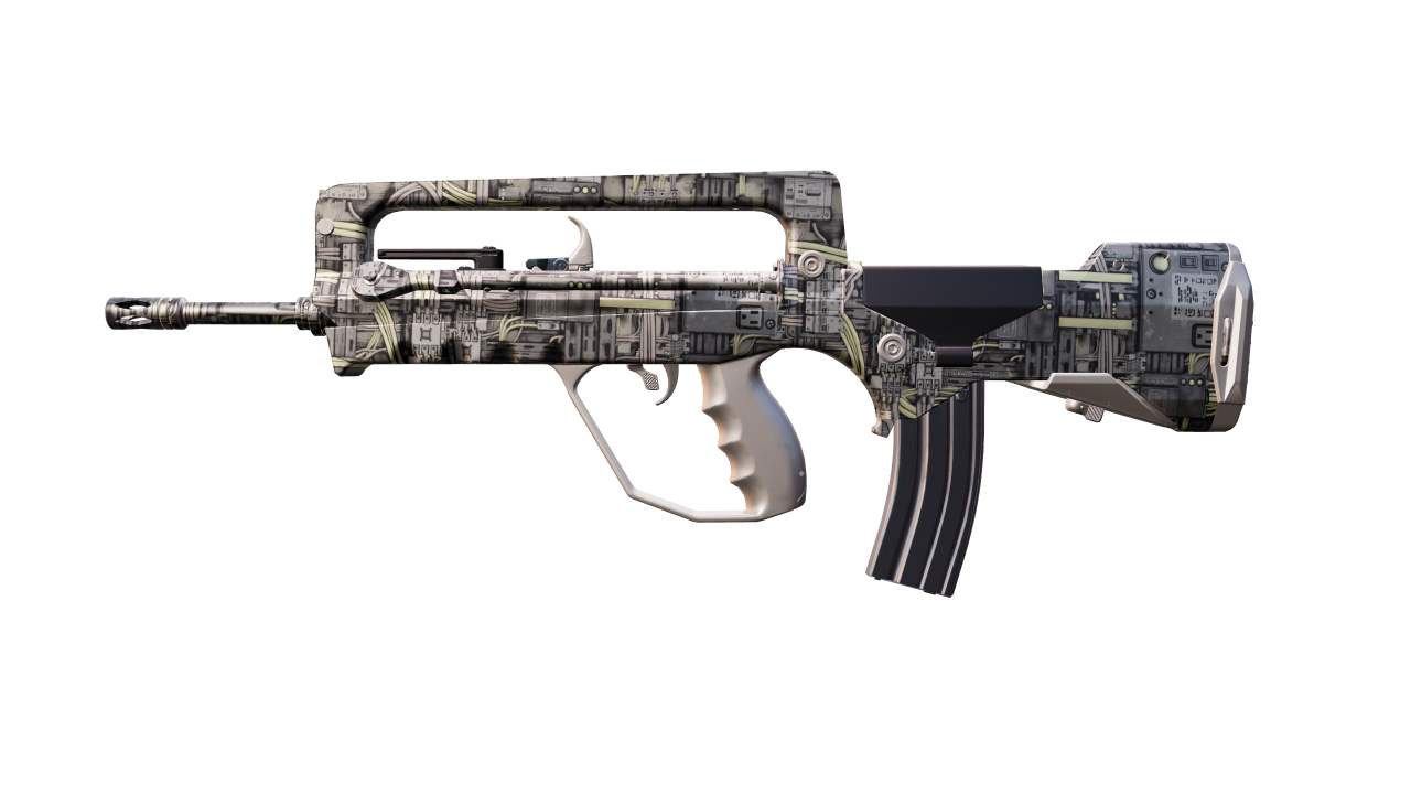 Front view of FAMAS | Faulty Wiring