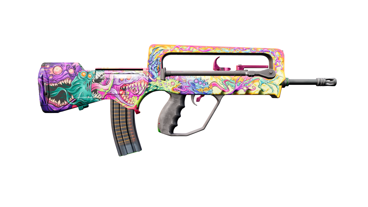 Back view of FAMAS | Bad Trip