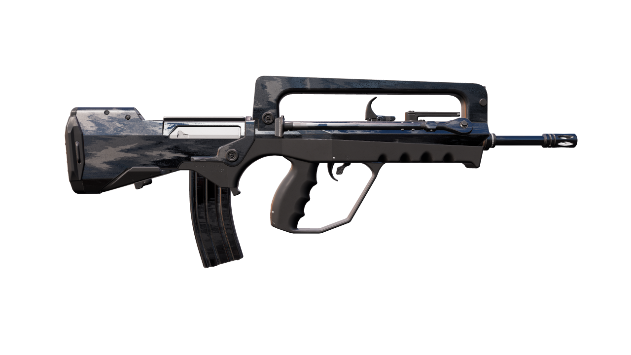 Back view of FAMAS | Vendetta