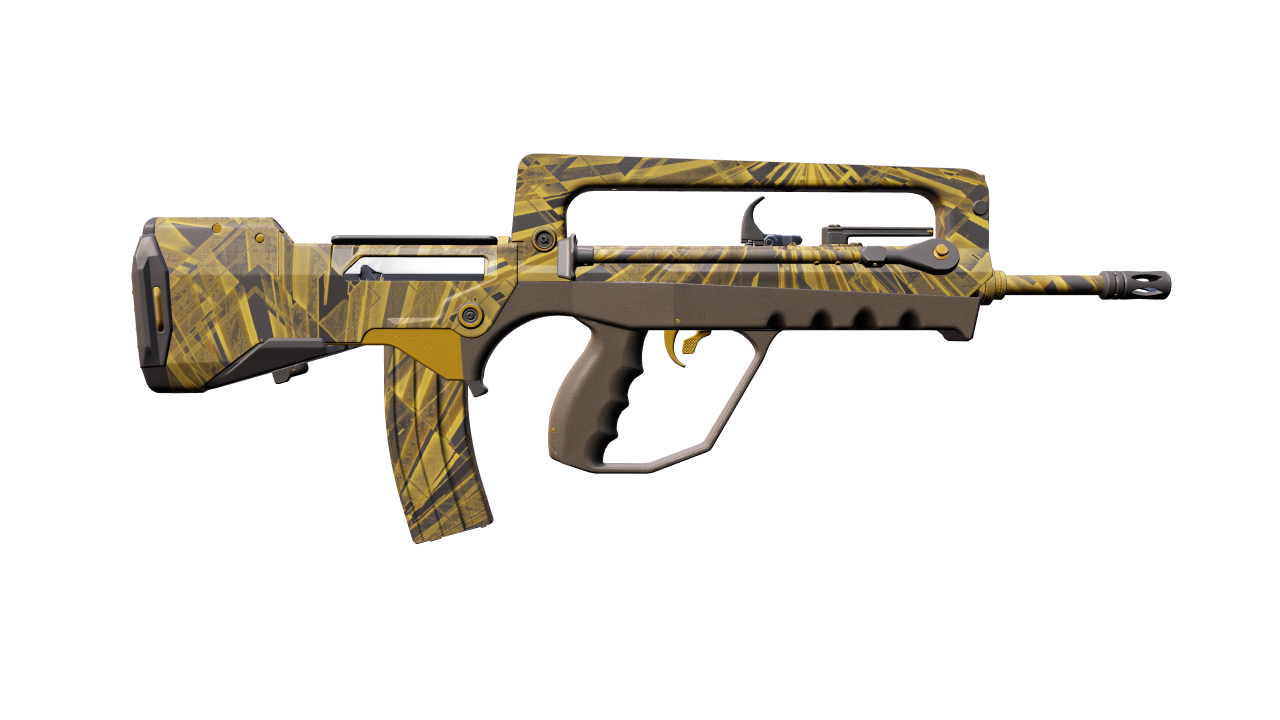 Back view of FAMAS | Byproduct