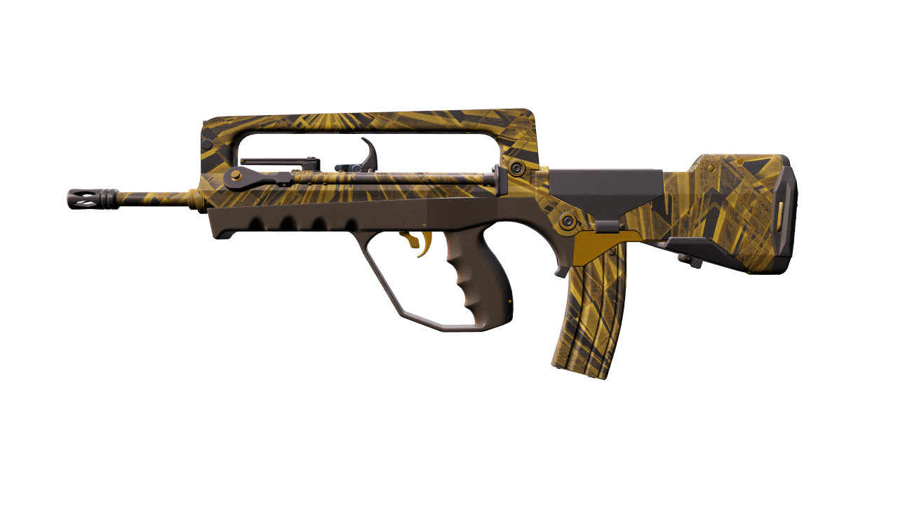 Front view of FAMAS | Byproduct