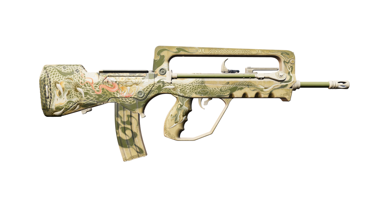 Back view of FAMAS | Snake Song