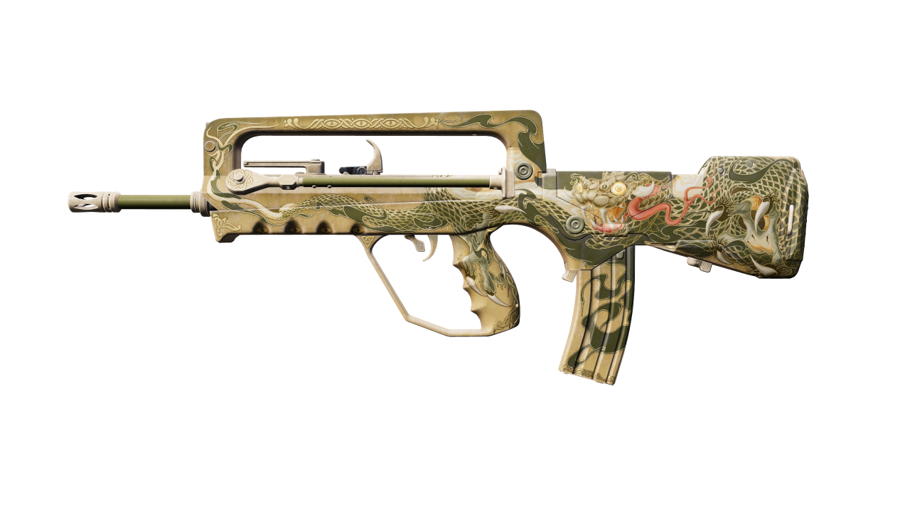 Front view of FAMAS | Snake Song
