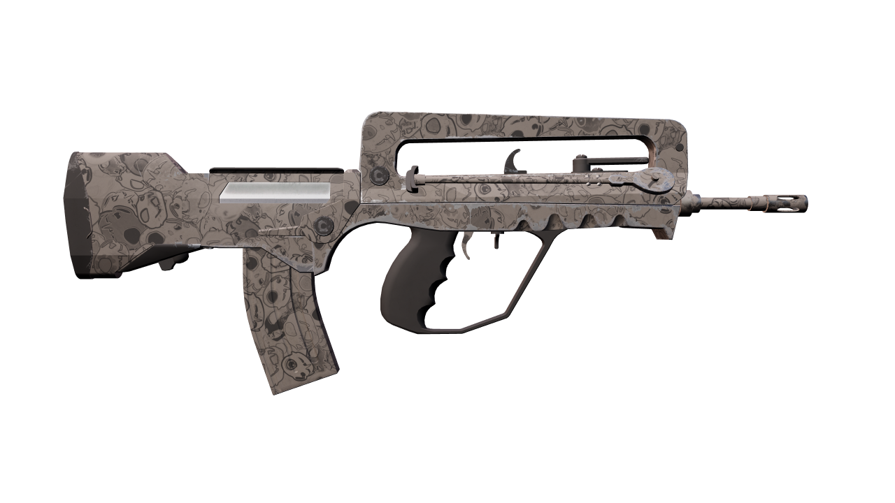 Back view of FAMAS | Doomkitty