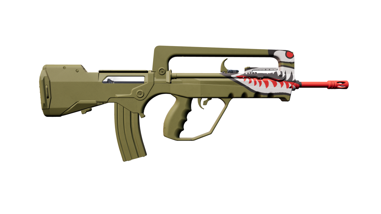 Back view of FAMAS | Spitfire