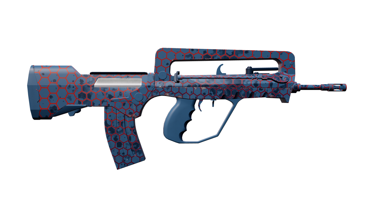 Back view of FAMAS | Hexane