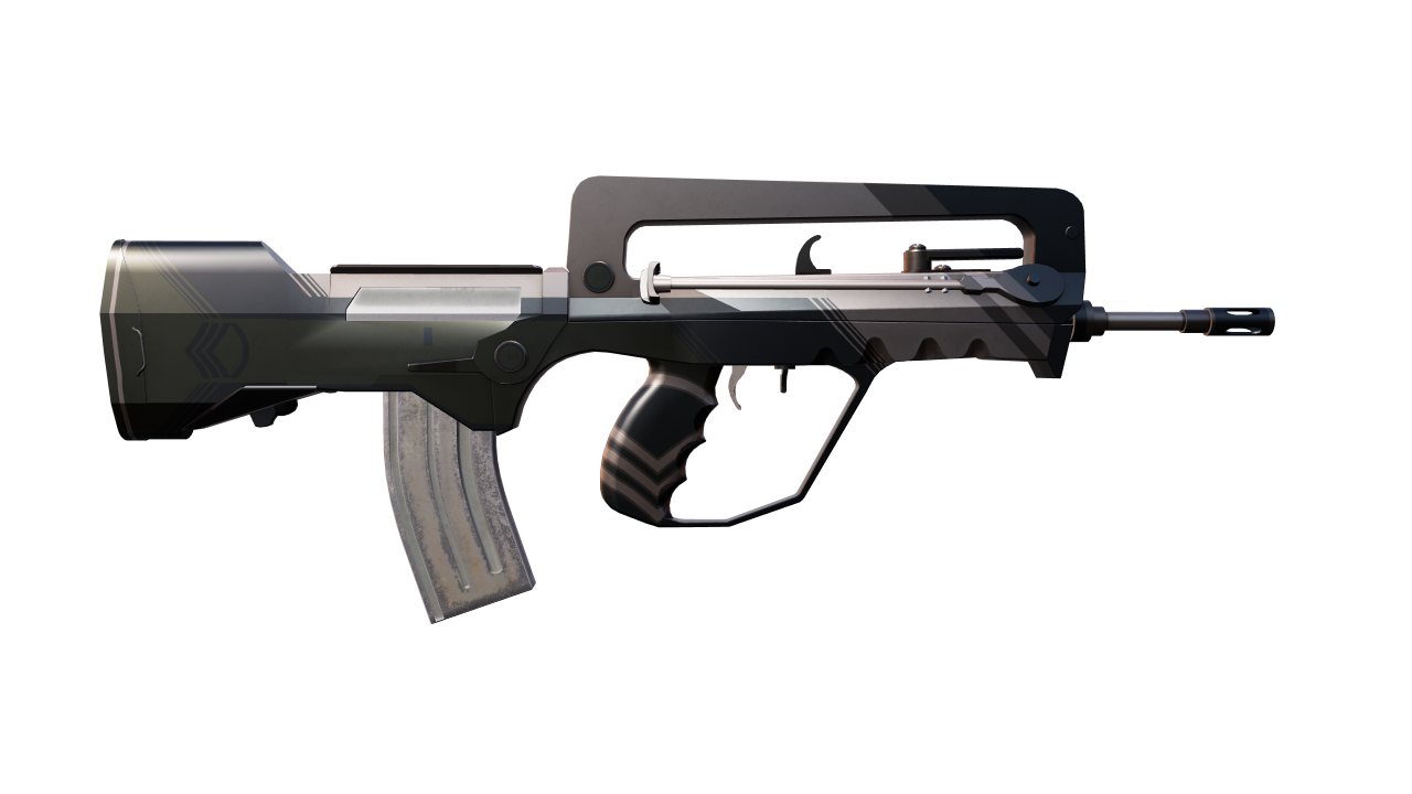 Back view of FAMAS | Sergeant