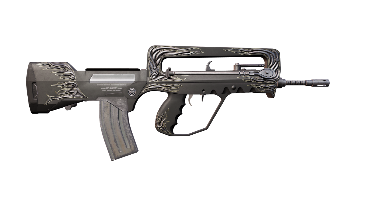 Back view of FAMAS | Djinn