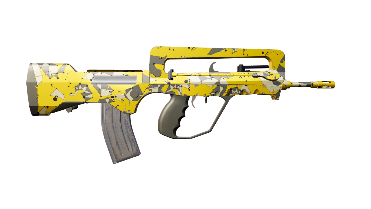 Back view of FAMAS | Neural Net