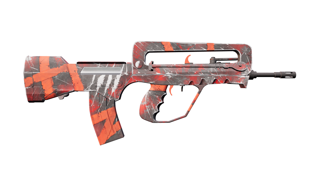 Back view of FAMAS | Survivor Z