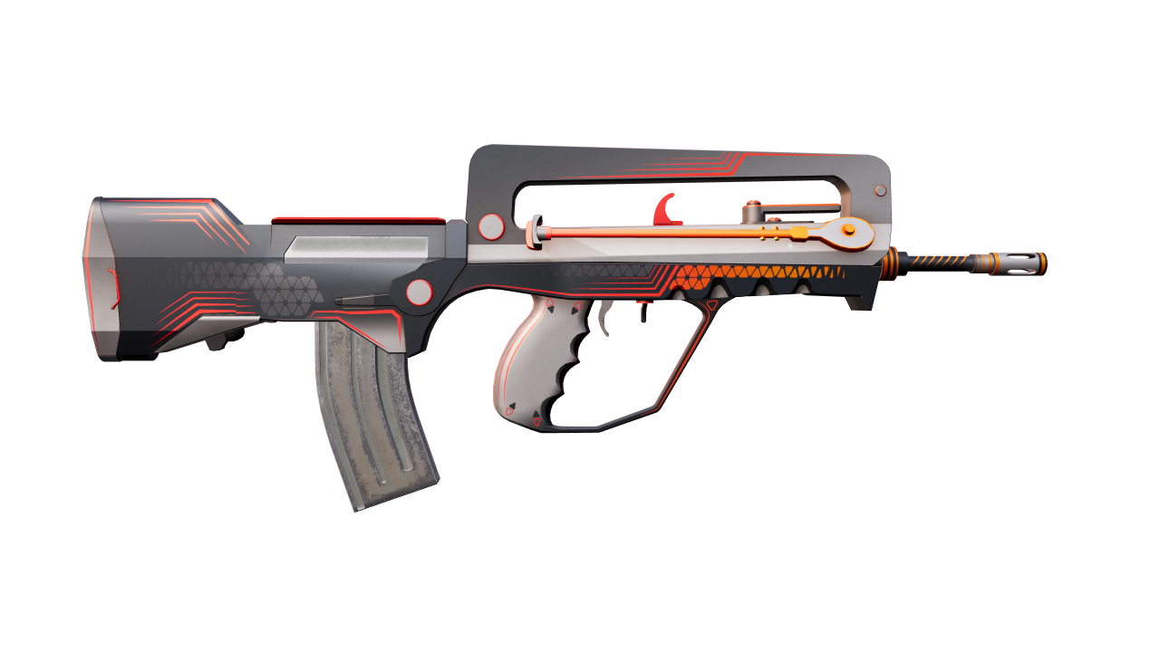 Back view of FAMAS | Valence