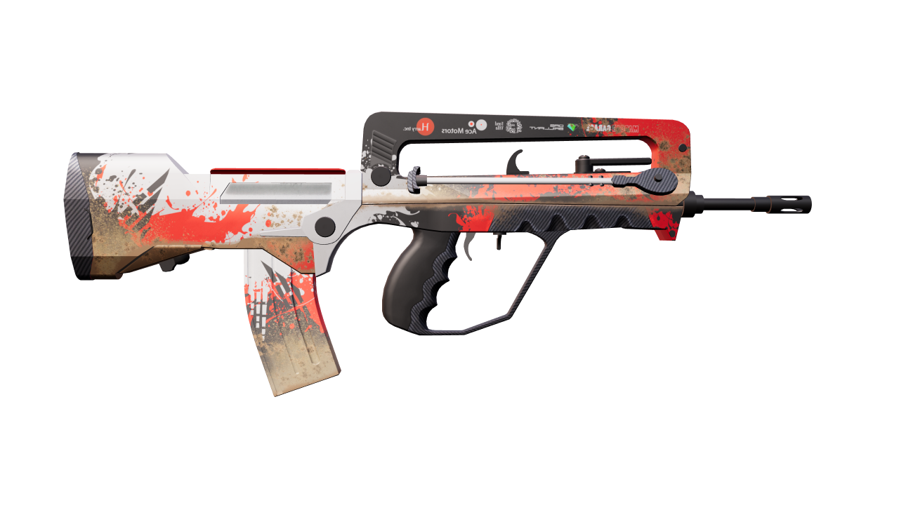 Back view of FAMAS | Roll Cage