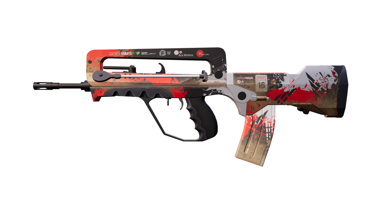 Front view of FAMAS | Roll Cage