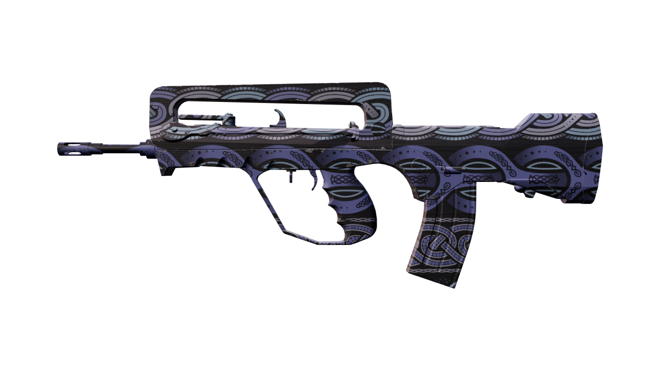 Front view of FAMAS | Night Borre