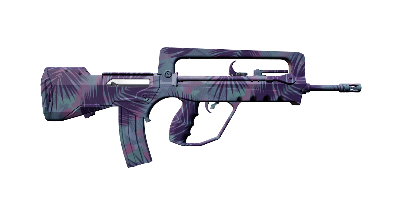 Back view of FAMAS | Sundown