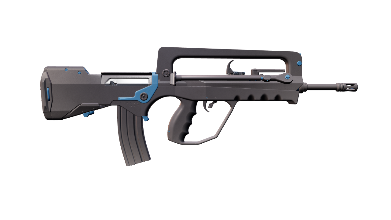Back view of FAMAS | Halftone Wash