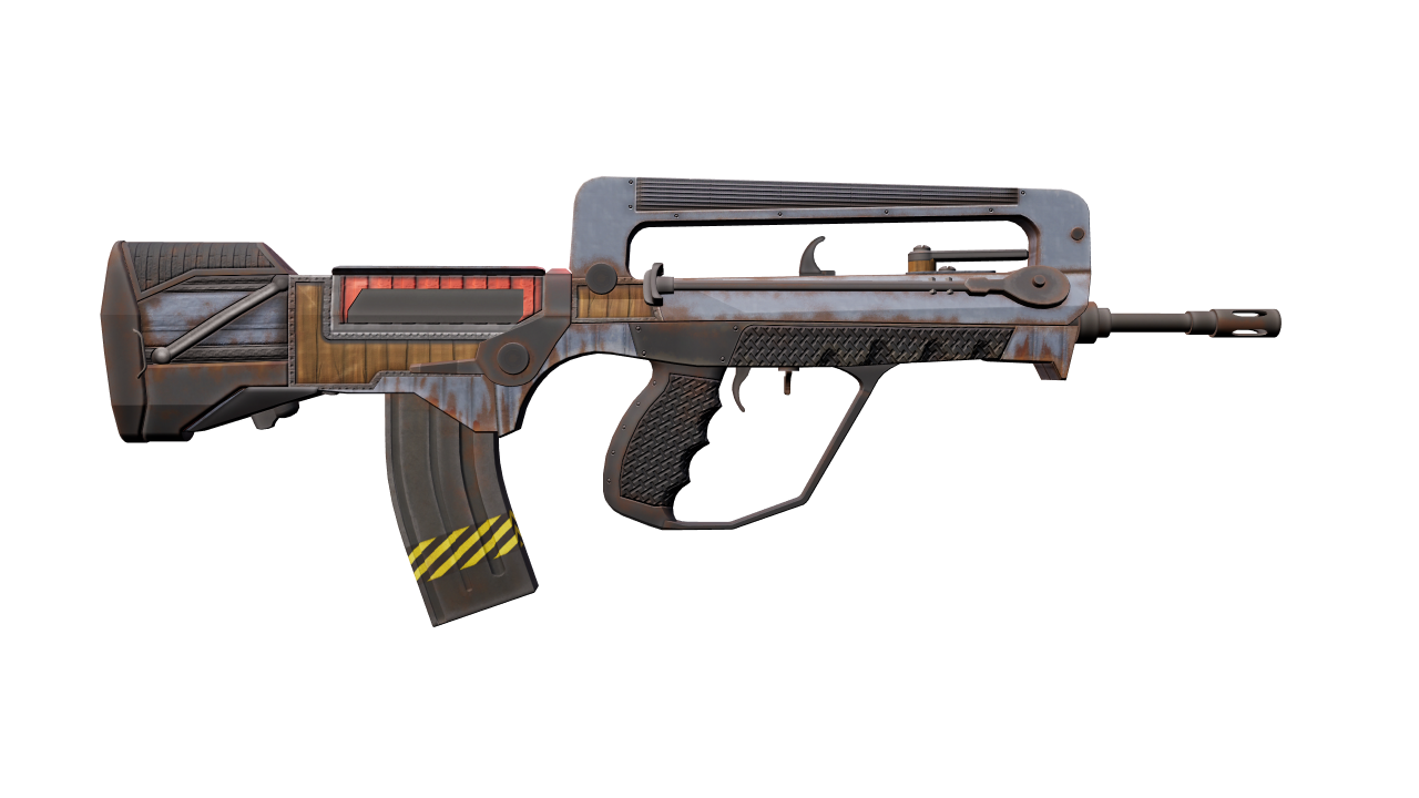 Back view of FAMAS | Decommissioned