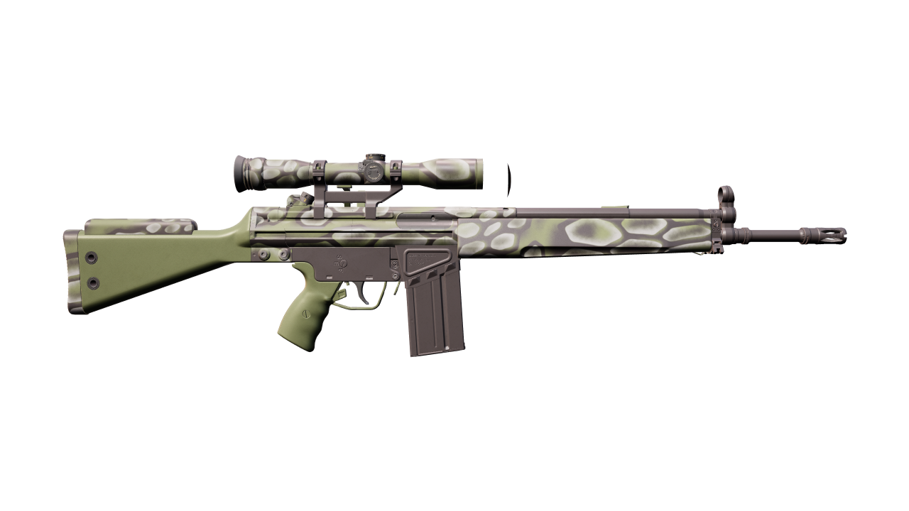 Back view of G3SG1 | Green Cell