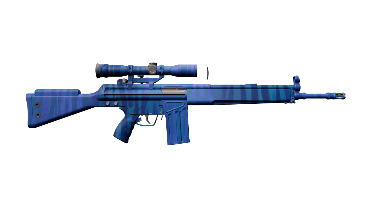 Back view of G3SG1 | Azure Zebra