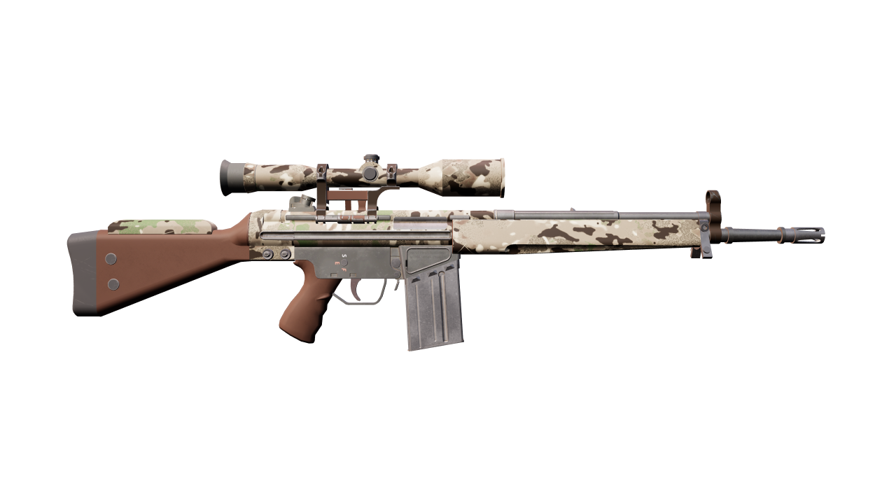 Back view of G3SG1 | VariCamo