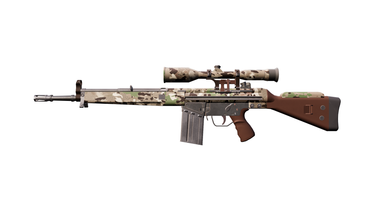 Front view of G3SG1 | VariCamo