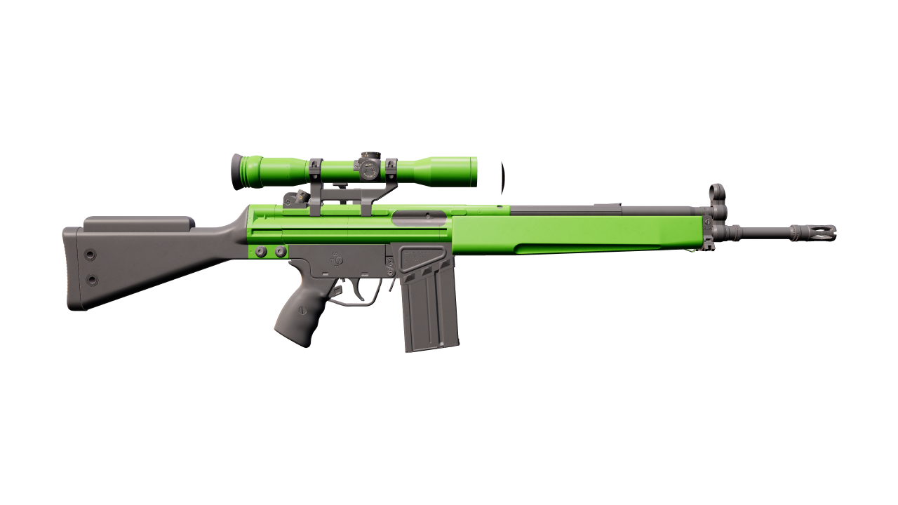 Back view of G3SG1 | Green Apple