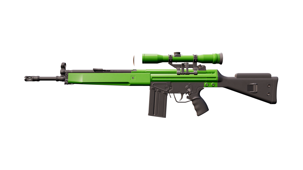 Front view of G3SG1 | Green Apple