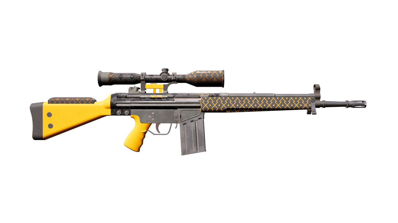 Back view of G3SG1 | Orange Kimono