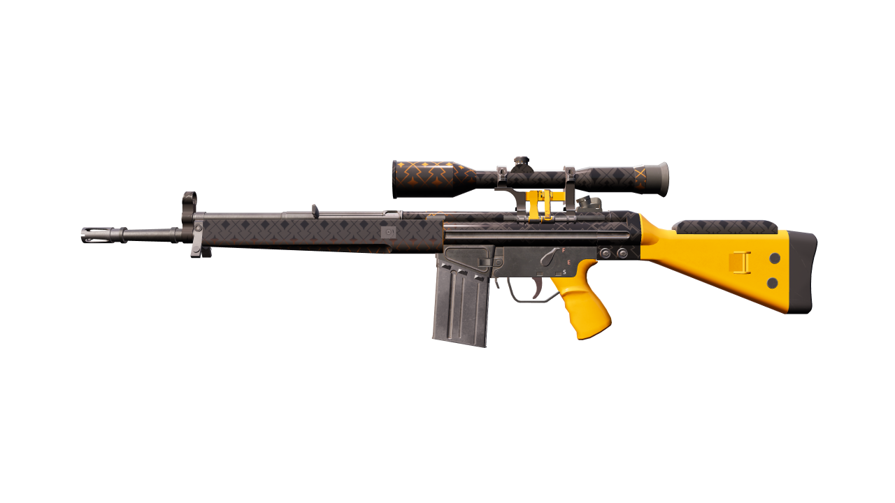 Front view of G3SG1 | Orange Kimono