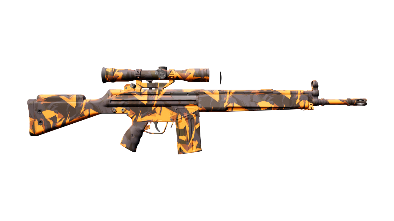 Back view of G3SG1 | Orange Crash