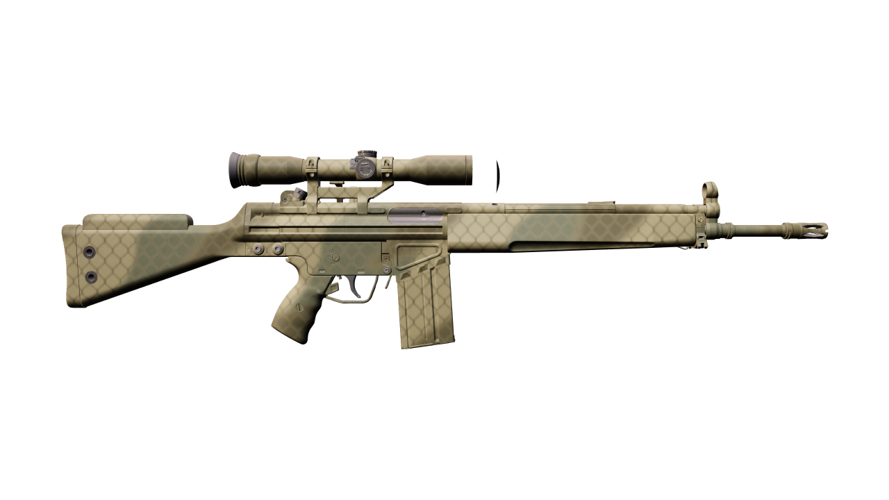 Back view of G3SG1 | Safari Mesh