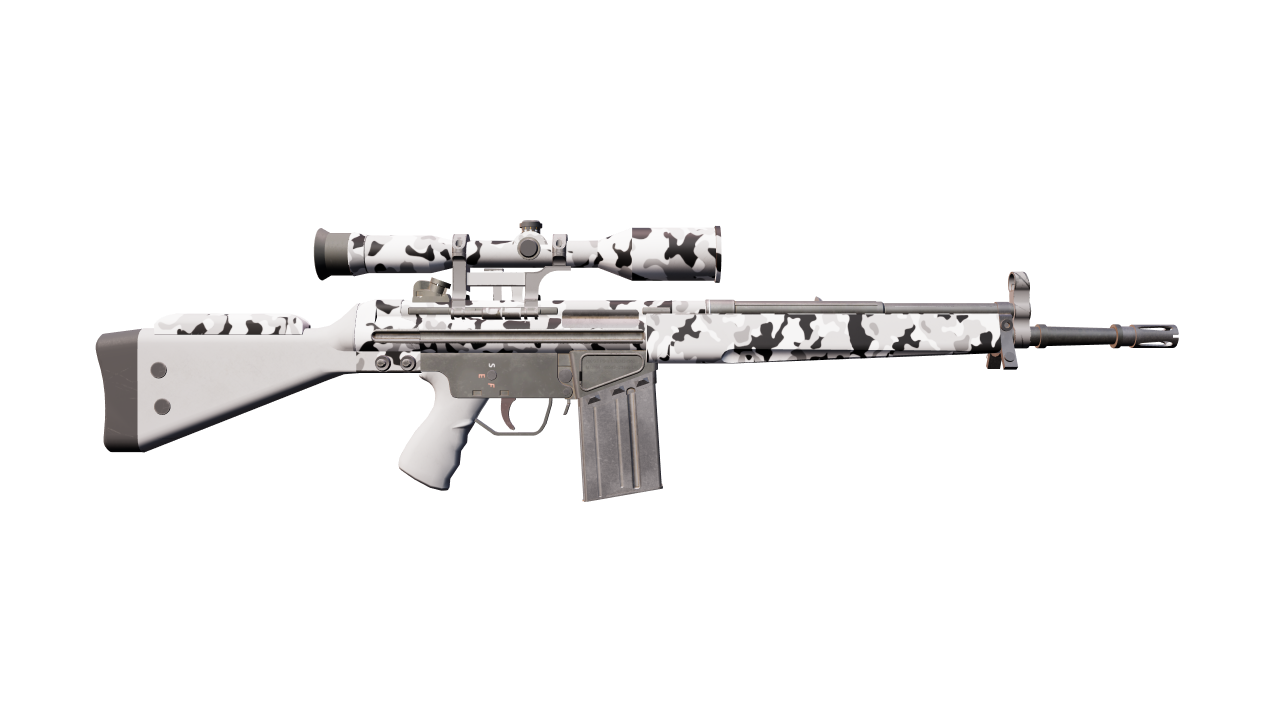 Back view of G3SG1 | Polar Camo