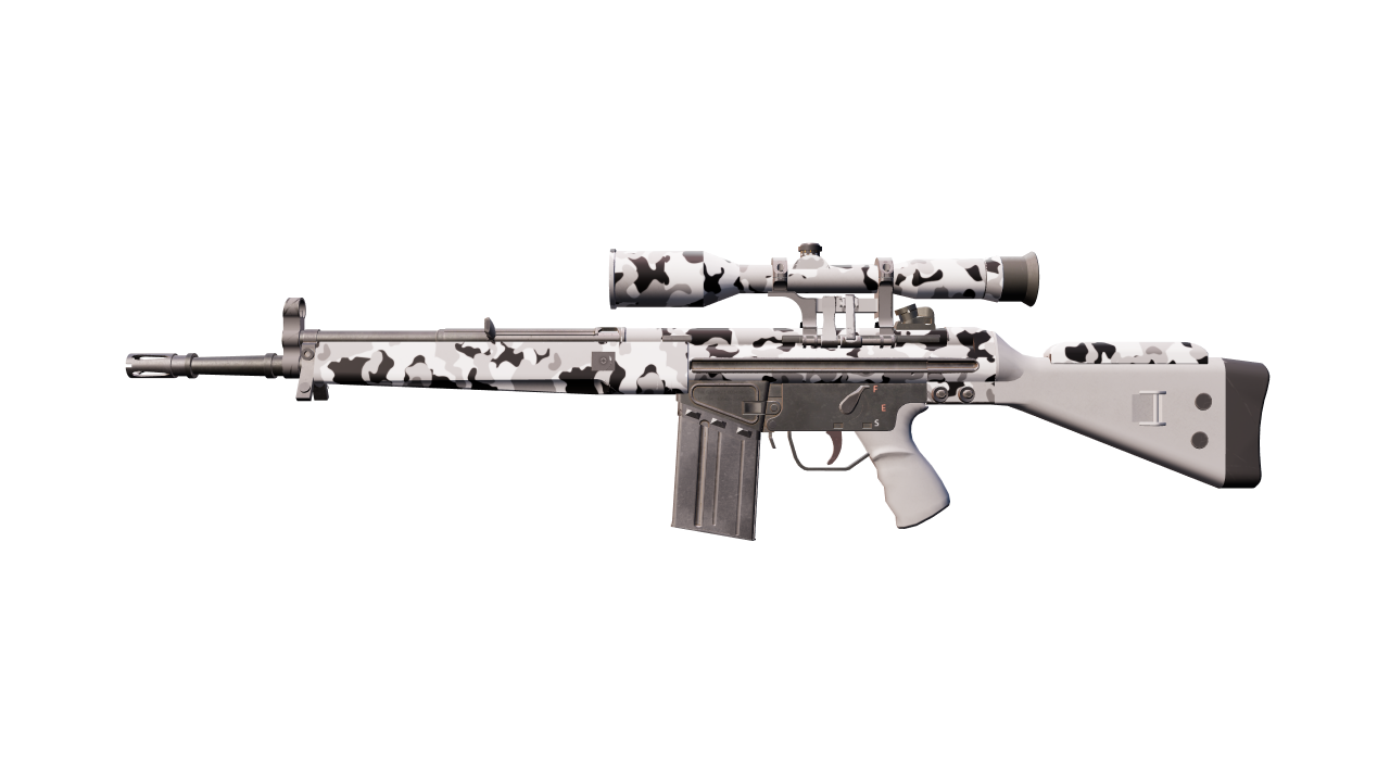 Front view of G3SG1 | Polar Camo
