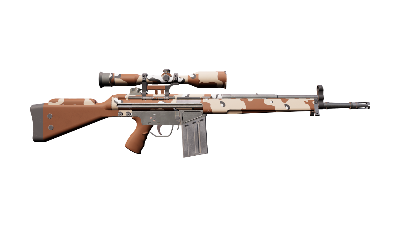 Back view of G3SG1 | Desert Storm