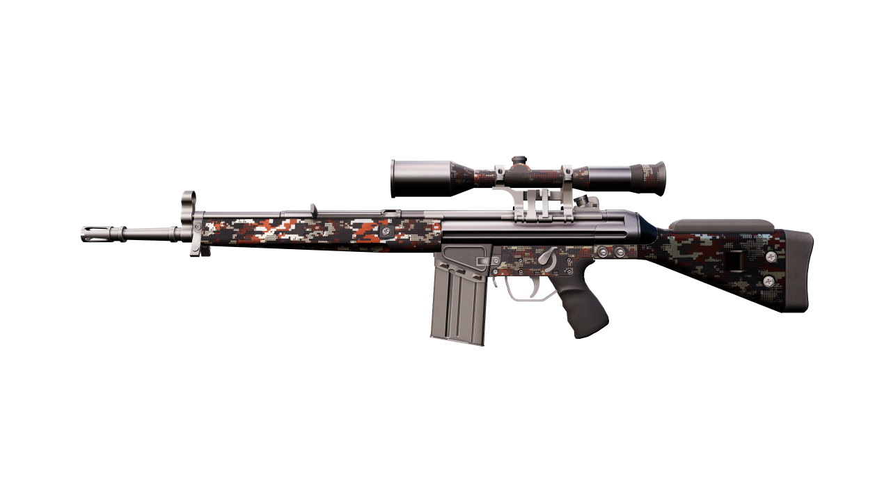 Front view of G3SG1 | Digital Mesh