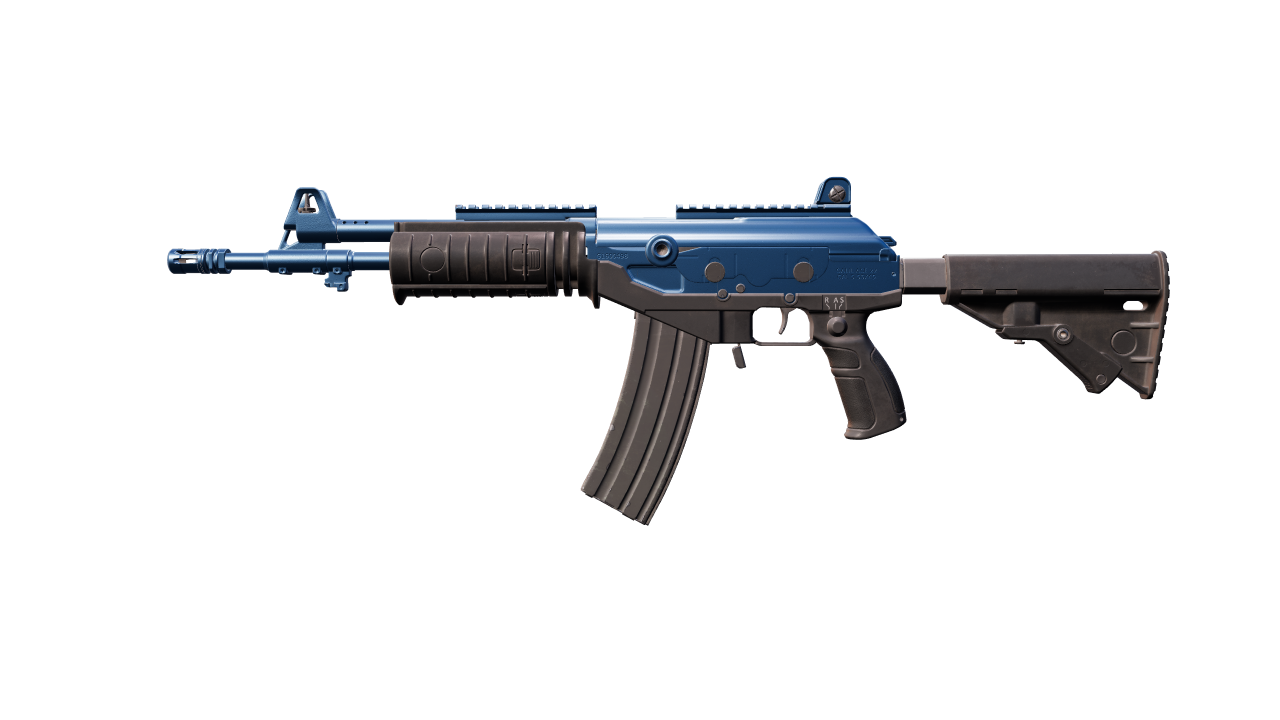 Front view of Galil AR | Blue Titanium
