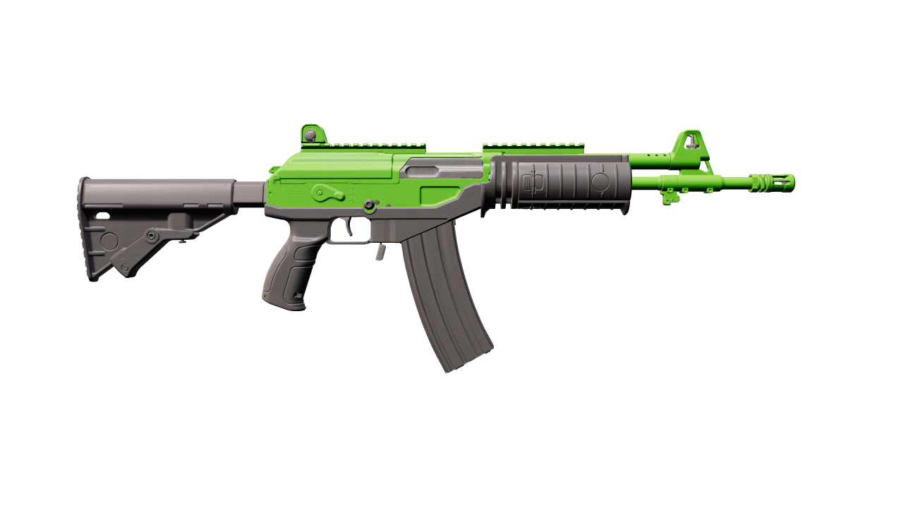 Back view of Galil AR | Green Apple