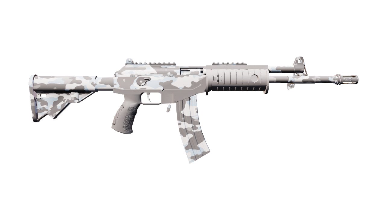 Back view of Galil AR | Winter Forest