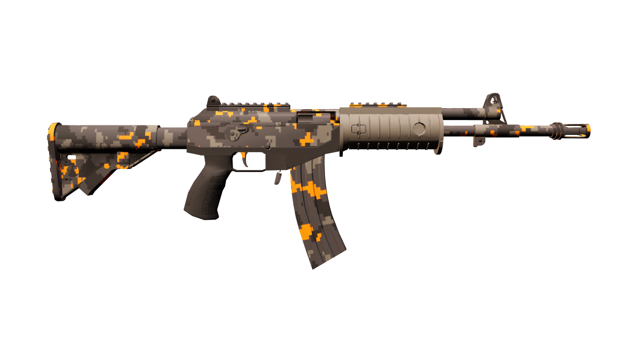 Back view of Galil AR | Orange DDPAT