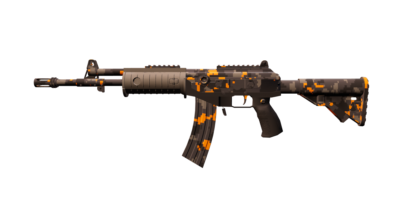 Front view of Galil AR | Orange DDPAT