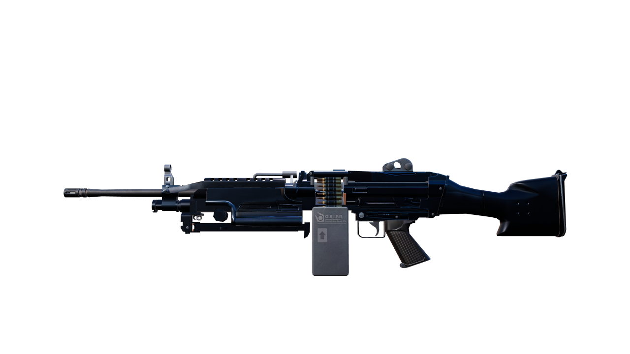 Front view of M249 | O.S.I.P.R.