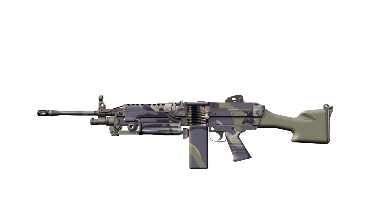 Front view of M249 | Sage Camo